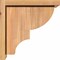 Ekena Millwork Ridgewood Smooth Corbel w/Backplate, Western Red Cedar, 7 1/2"W x 12"D x 12"H COR08X12X12RID01SWR - alternate 4